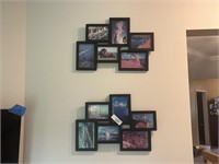 Collage Picture Frames + Mountain Scene Wall Art