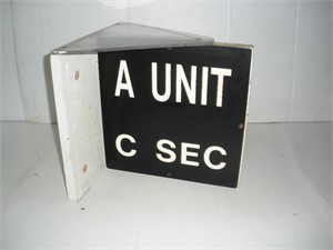 A Unit Cell Block Sign  12x12 inches