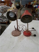 2 metal Adjustable lamps