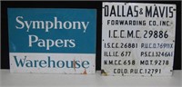 2 Various Sized Business Metal Advertising Signs