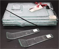 Unique Handmade Sushi Glass Dish Set