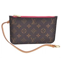 New Louis Vuitton Neverfull pouch Purse Clutch bag