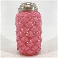 Consolidated Pink Cone Glass Sugar Shaker