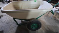 Plastic Yard Wheelbarrow w/Handle-29"x42"