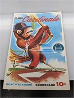 1964 Cardinals vs Reds Scorecard Rose etc.