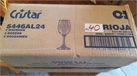 Cristar wine glasses new in box