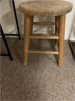 Small wood stool