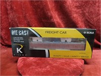 New K-Line O scale diecast freight car.