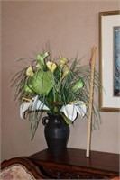 Beautiful Pottery Vase Floral Arrangement
