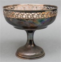 American Sterling Silver Pierced Bowl Tazza