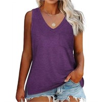 XXL  Sz XXL Langwyqu Summer V-Neck Sleeveless Plus