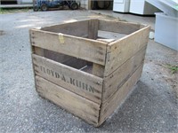Vintage Wooden Crate Labeled Floyd A. Kuhn