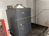 Metal Cabinet w/Clamps and Misc.