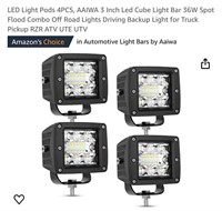 LED Light Pods, AAIWA 3 Inch Led Cube Light Bar