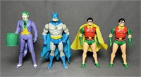 1984 Super Powers Figures, Batman, 2 Robin, Joker