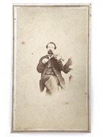 CDV Portrait of a Man Playing the Violin