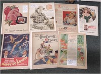 14 Ad's 1950s MOBILGAS Pepsi CHEVY Coke +More