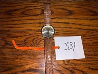 MENS ECLIPSE WATCH WITH LEATHER BAND
