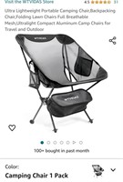 Folding Camping Chair,Compact Backpacking