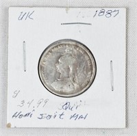 1887 UK COIN SILVER