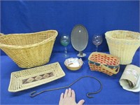 baskets -wall candle holder -hook -buttons