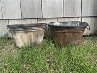 2 Rustic Planters