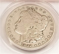 1902-S Silver Dollar ANACS VG-8