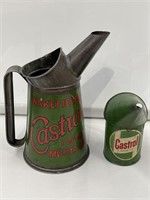 2 x Castrol Oil Pourers 1/2 Pint & Quart