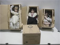 Four Yesterday's Child Dolls Largest 16"