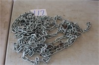 APPROX 20-30FT NEW CHAIN NO HOOKS