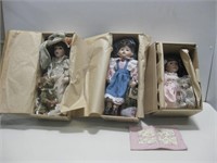 Three Yesterday's Child Dolls Largest 16"