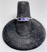 Sterling (STS) Tanzanite Ring 2 Grams Size 7
