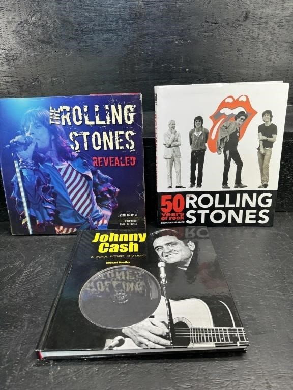 2ROLLING STONES 1JOHNNY CASH BOOK