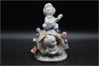 Vintage Porcelain Children Playing Figurine