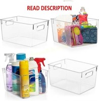 ClearSpace Plastic Storage Bins 4 Pack