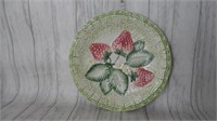 San Marco Majolica Pottery Plate Italy Strawberry