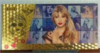24k gold-plated Taylor Swift banknote