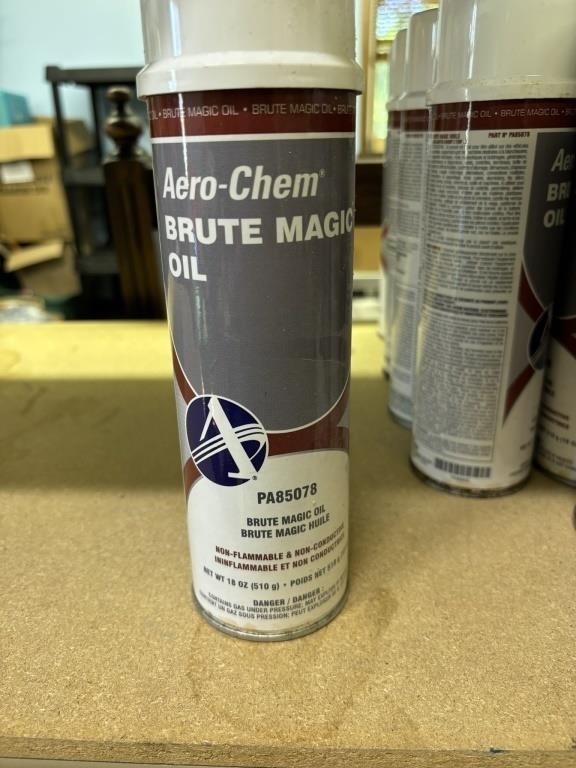 6 cans brute magic oil for farm and vehicle use
