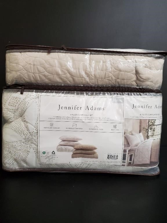 Jennifer Adams 6 Pc Queen Comforter Set NWT