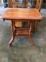 Lamp Table, On Casters, 30x22x30, One Decoration