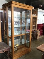 Oak, Showcase With 6glass Shelves, 43x82x17,