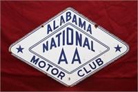 2 Sided Porcelain Sign Alabama National AA Motor