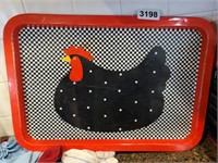 ROOSTER SERVING TRAY K