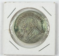 1897 South Africa 2 1/2 Schilling Silver Coin