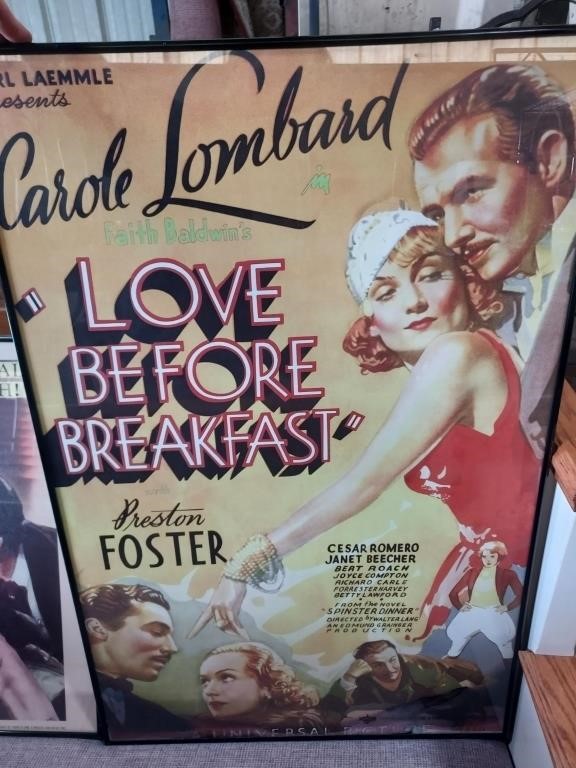 Framed Love Before Breakfast Poster