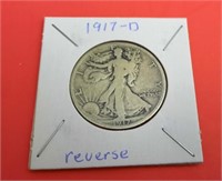 1917-D Walking Liberty 50 Cent Coin