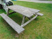 6ft PICNIC TABLE - VERY OLD