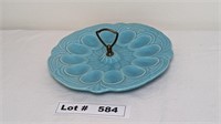 VINTAGE HULL DEVILED EGG PLATTER SERVING DISH #14