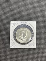 Rare BU MS65+ Franklin Silver Half Dollar