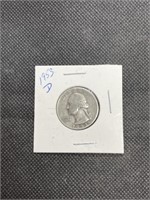 Early 1953-D Washington Silver Quarter